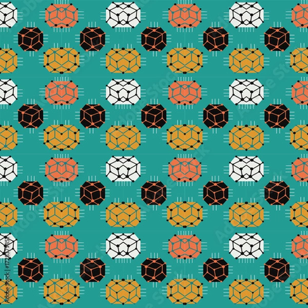 Fototapeta seamless pattern with flowers