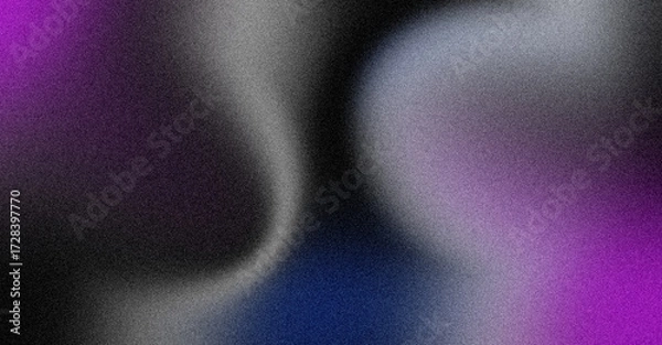 Fototapeta Abstract Grainy Gradient Background: Purple, Gray, and Blue.