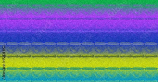 Fototapeta Vibrant Glitch Art Stripes Background with Digital Noise Effect.

