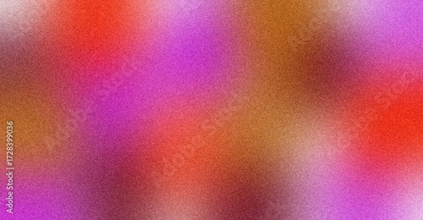 Fototapeta Warm Gradient Background with Grain Texture: Red, Pink, Brown.