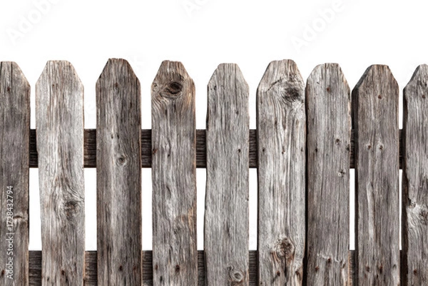 Fototapeta Rustic wooden fence (6)