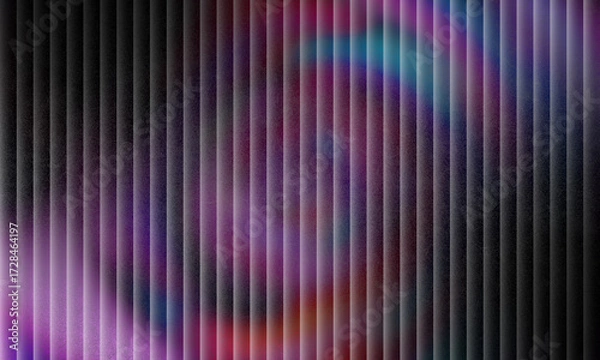 Fototapeta Neon Light Gradient with Vertical Lines for Modern Background Design