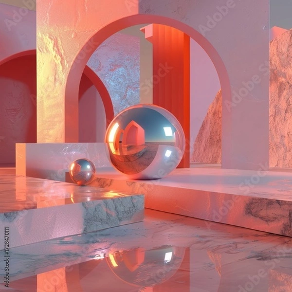 Fototapeta 3D render iconI can continue, but to avoid redundancy, here are 3 prompts that dont repeat the concepts from the previous set 3d technology