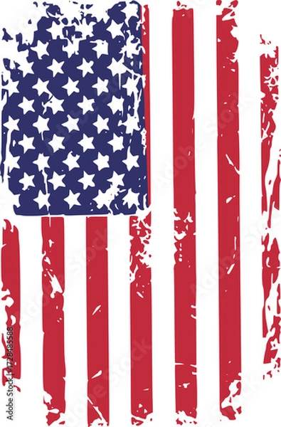Obraz grunge american flag