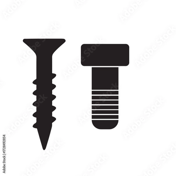 Fototapeta Screw and Bolt: Essential Fasteners for Assembly and Repair