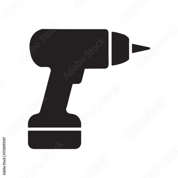 Fototapeta Cordless Drill Machine: Essential Power Tool for DIY and Construction