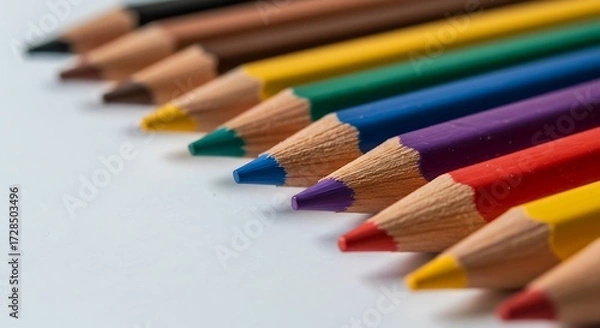 Obraz Colorful pencils row