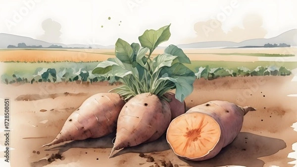 Fototapeta 野菜のイラスト