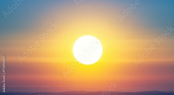 Obraz Colorful sunset sun