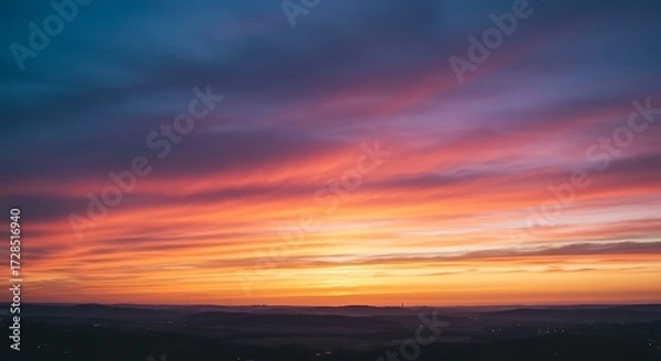 Obraz Colorful sunset sky