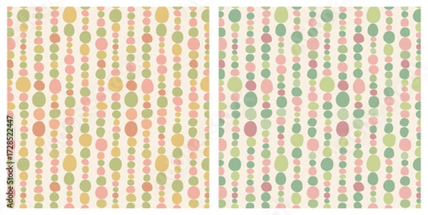 Fototapeta Seamless Colorful Dots Pattern for Modern Decorative Background