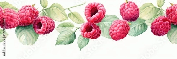 Obraz Berry pattern on light background