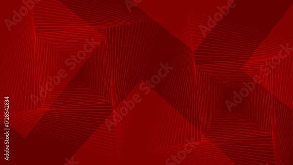 Fototapeta red abstract background with lines composition