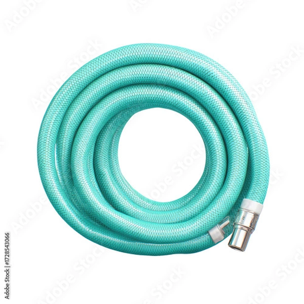 Obraz Coiled light teal flexible hose