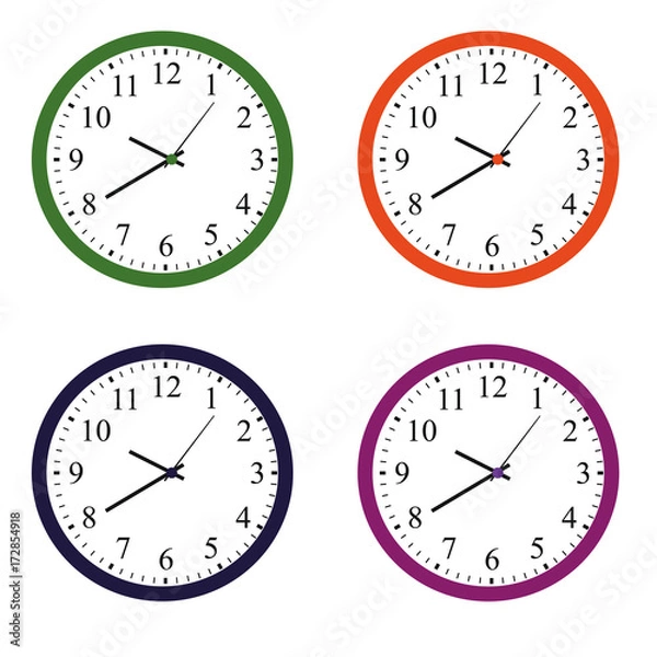 Fototapeta clock vector