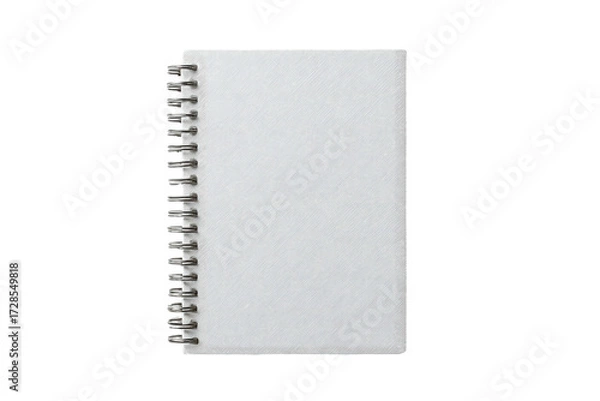 Obraz Blank spiral-bound notebook, top view (1)