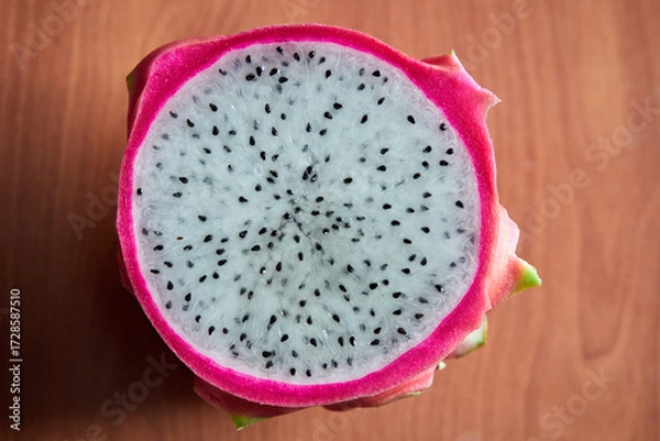 Obraz Red Pitahaya on a red background