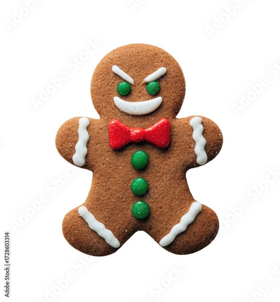 Obraz Gingerbread man cookie, festive, baked