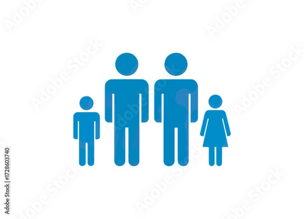 Fototapeta Family symbol icon design