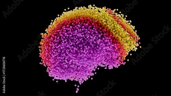 Obraz Colorful Abstract Brain Representation