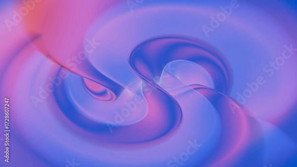 Obraz Abstract Swirling Patterns in Blue and Pink
