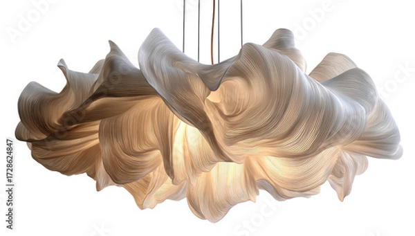 Obraz Abstract, flowing, light fixture