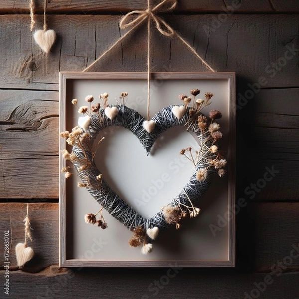 Fototapeta Love - Frame - Heart