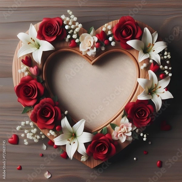 Fototapeta Love - Frame - Heart