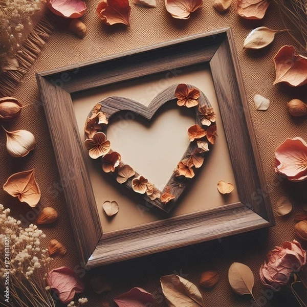 Fototapeta Love - Frame - Heart