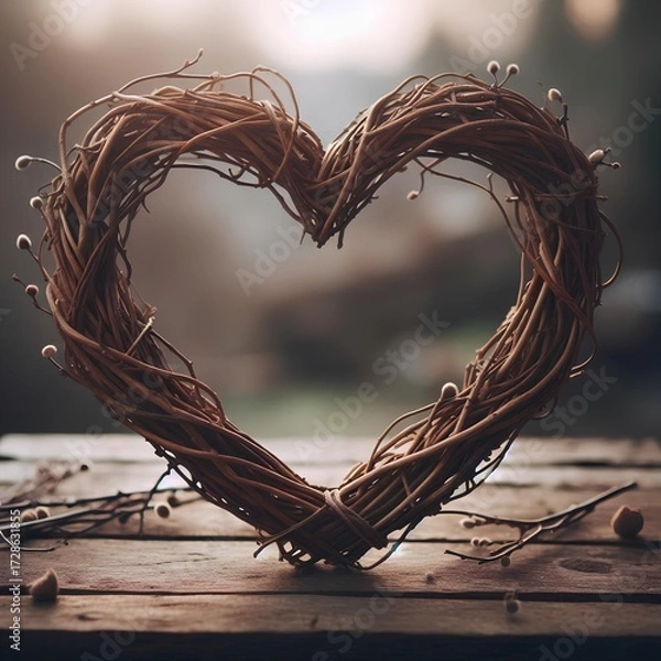 Fototapeta Love - Frame - Heart