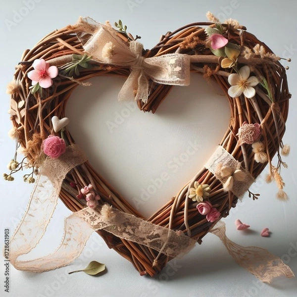 Fototapeta Love - Frame - Heart