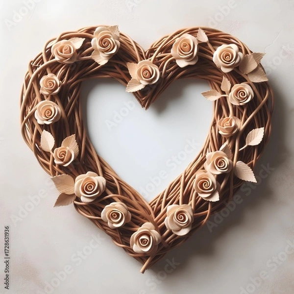 Fototapeta Love - Frame - Heart