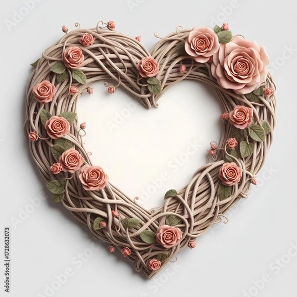 Fototapeta Love - Frame - Heart