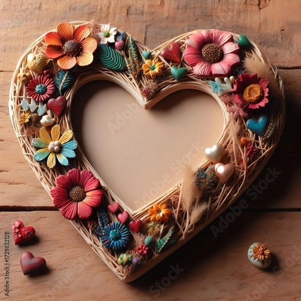 Fototapeta Love - Frame - Heart