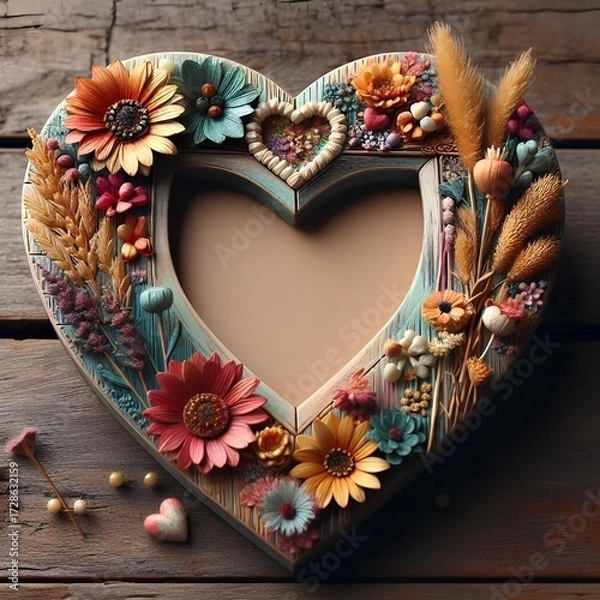 Fototapeta Love - Frame - Heart