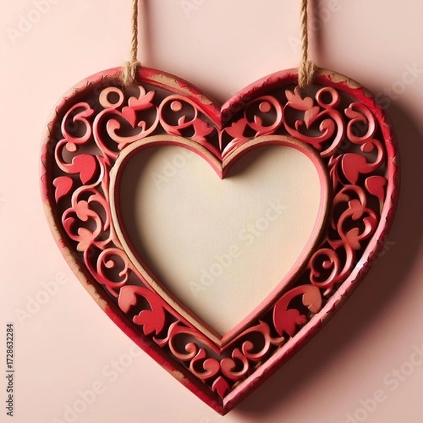 Fototapeta Love - Frame - Heart