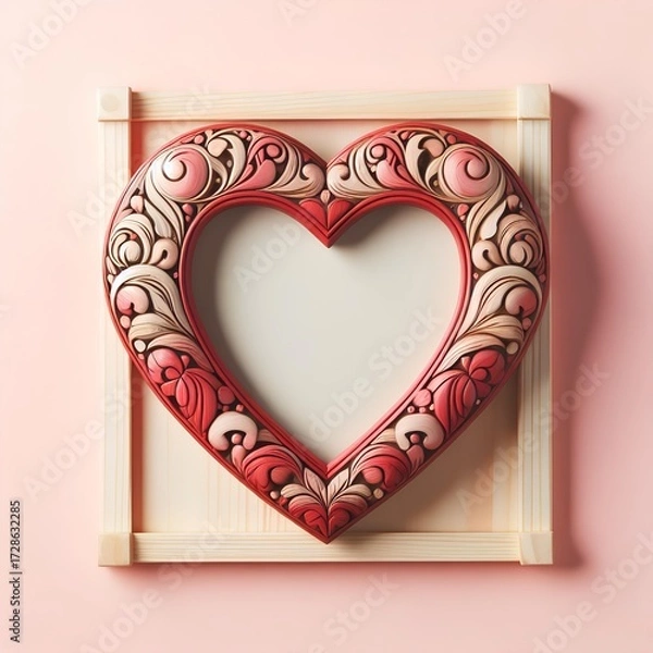Fototapeta Love - Frame - Heart