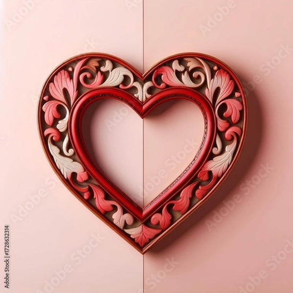 Fototapeta Love - Frame - Heart