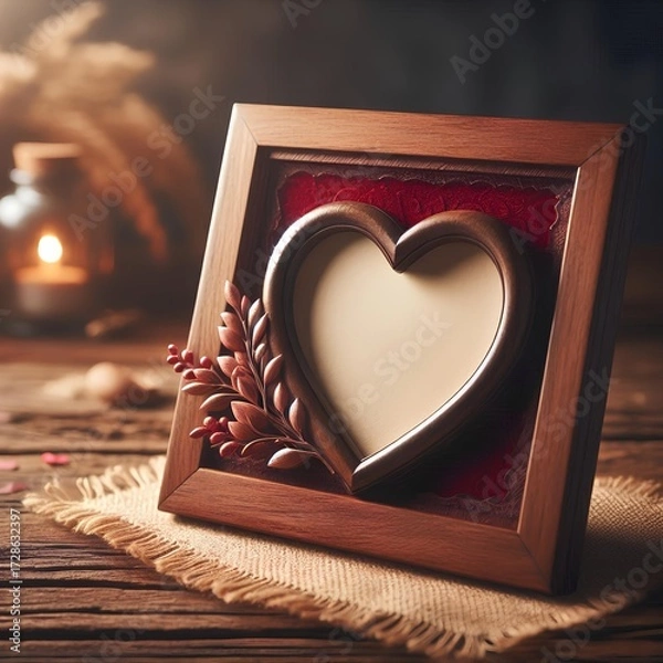 Fototapeta Love - Frame - Heart