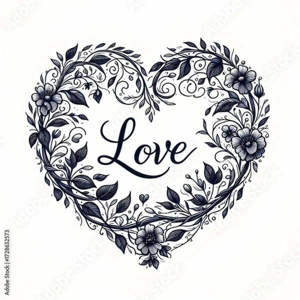 Fototapeta Love - Frame - Heart