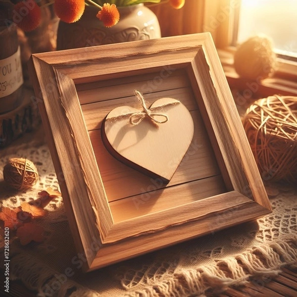 Fototapeta Love - Frame - Heart