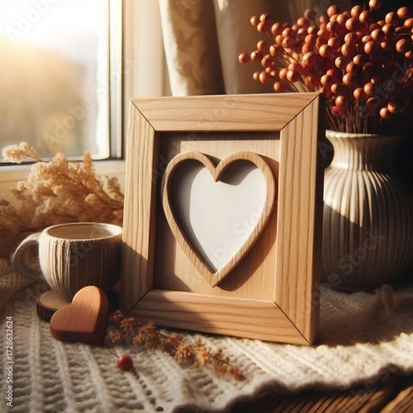 Fototapeta Love - Frame - Heart