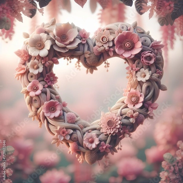 Fototapeta Love - Frame - Heart