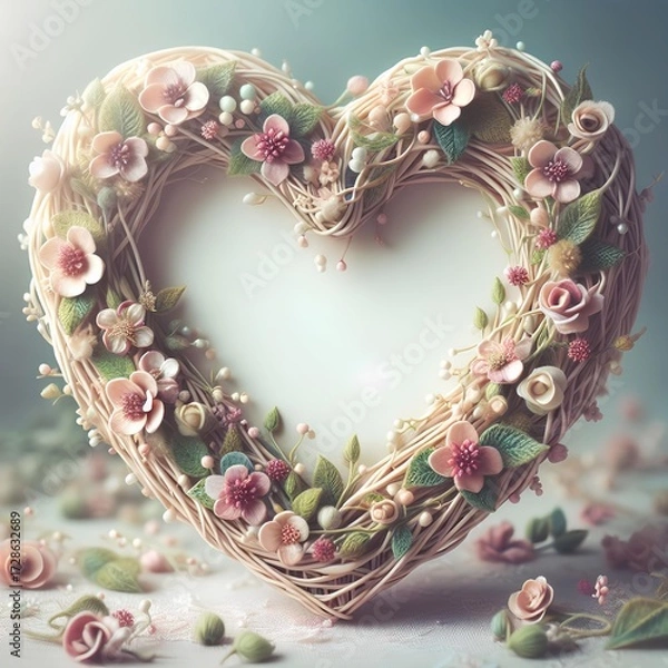 Fototapeta Love - Frame - Heart