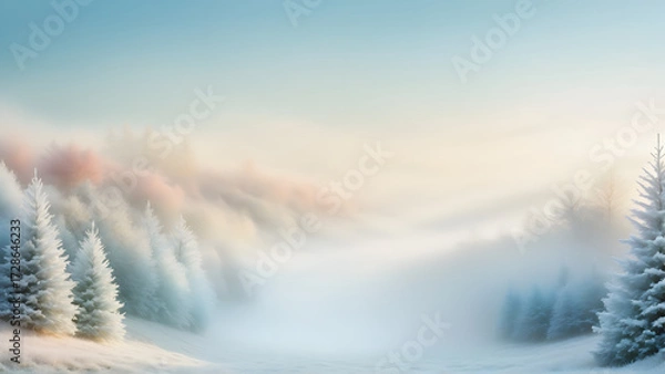 Obraz winter landscape in the mountains