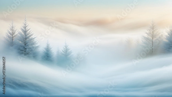 Obraz winter landscape in the mountains