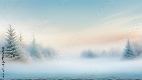 Obraz winter landscape in the mountains