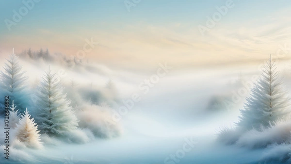 Obraz winter landscape in the mountains