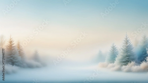 Obraz winter landscape in the mountains