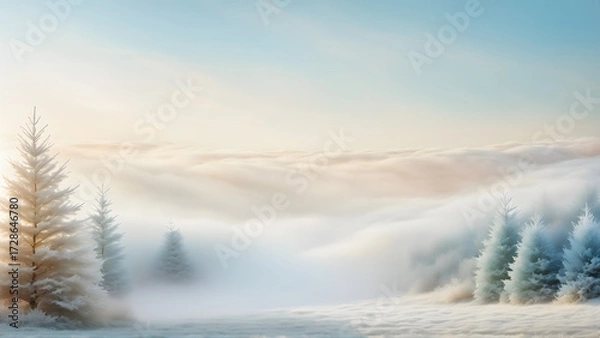 Obraz winter landscape in the mountains